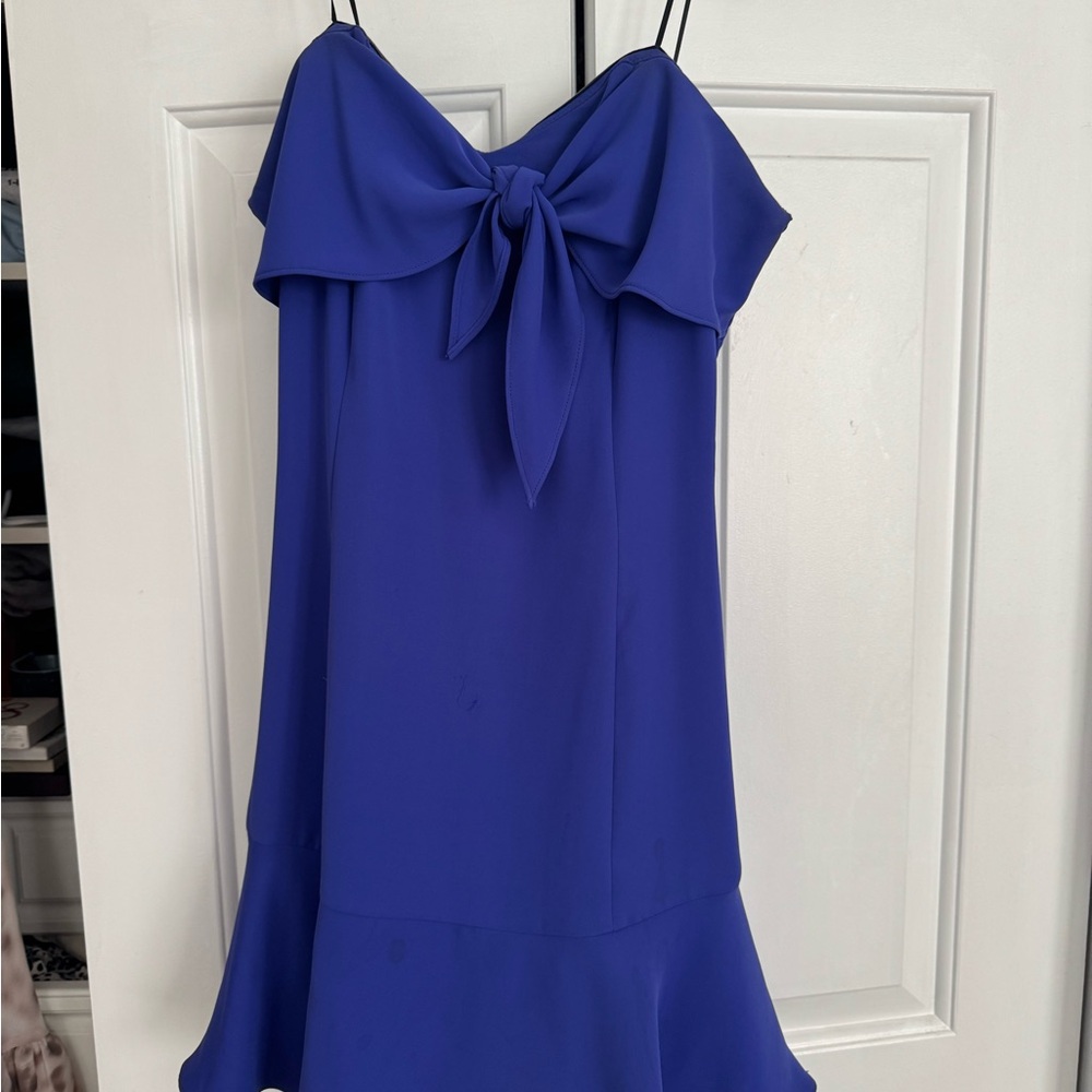 Amanda Uprichard strapless blue/purple mini dress - Picture 2 of 6